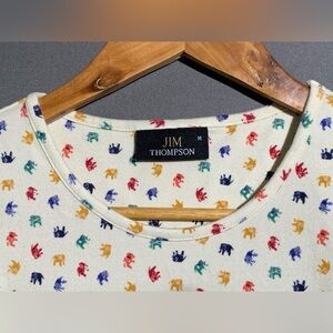 Jim Thompson Women’s Rainbow Elephant T-Shirt, Size Medium